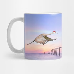 Sandhill Crane Birds in Flight Mug